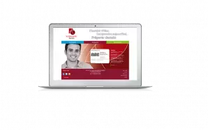 Site de présentation avec contenus par profils