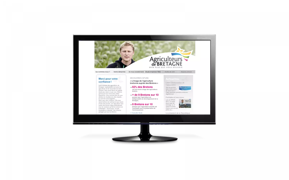 Le site internet des Agriculteurs de Bretagne