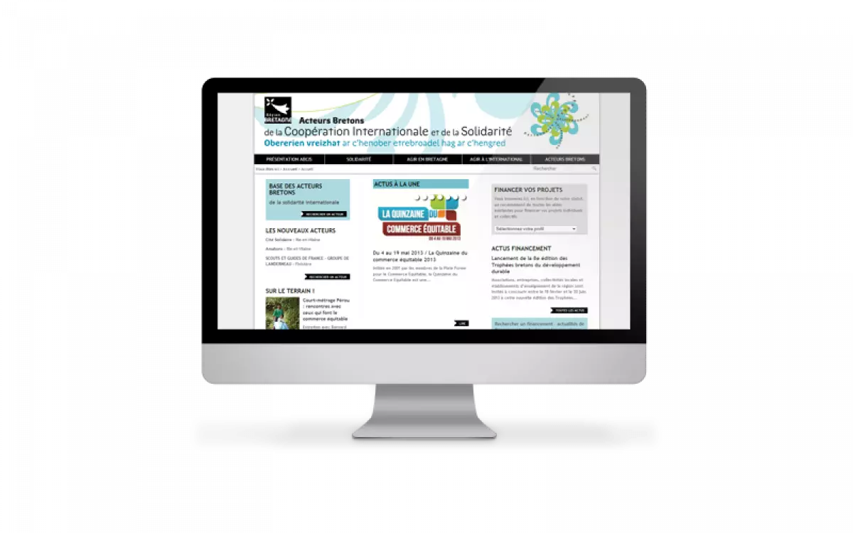 Refonte du site Bretagne Solidarité Internationale