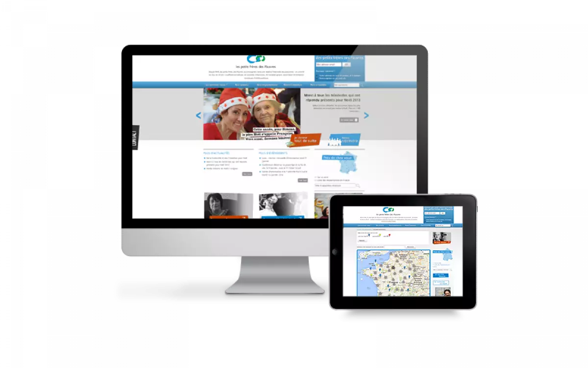 Site internet les petits frères des Pauvres