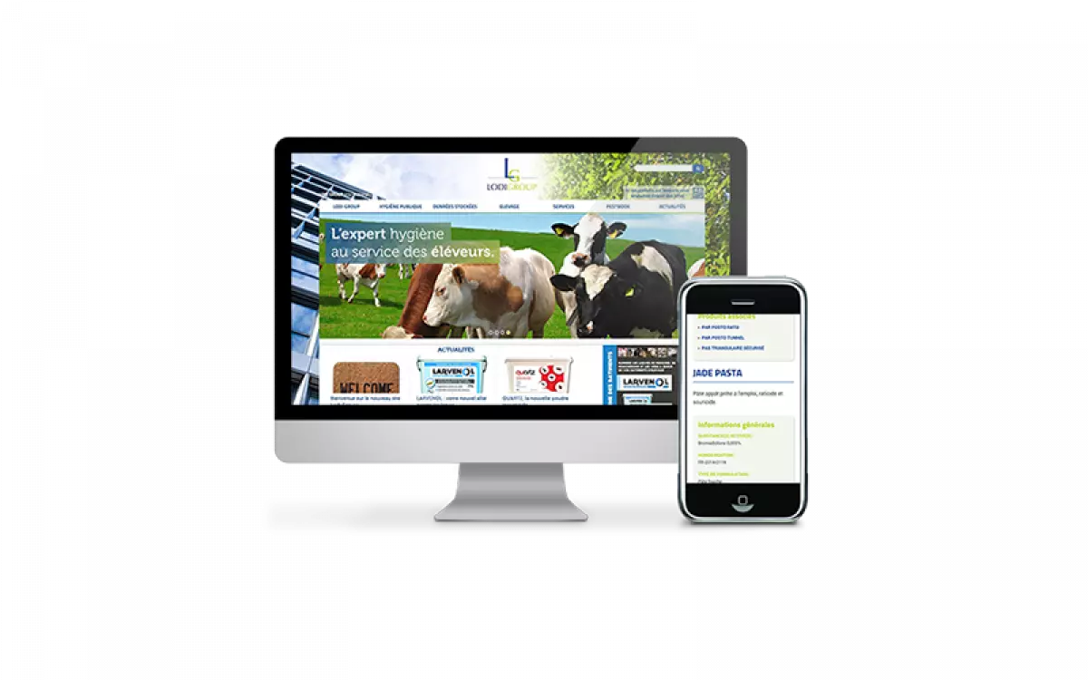 Lodi Group site corporate et catalogue produits