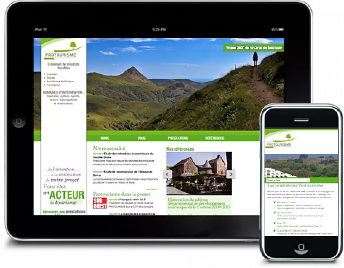 Site Internet et Extranet collaboratif de Protourisme