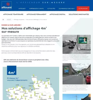 Le site internet Affiouest